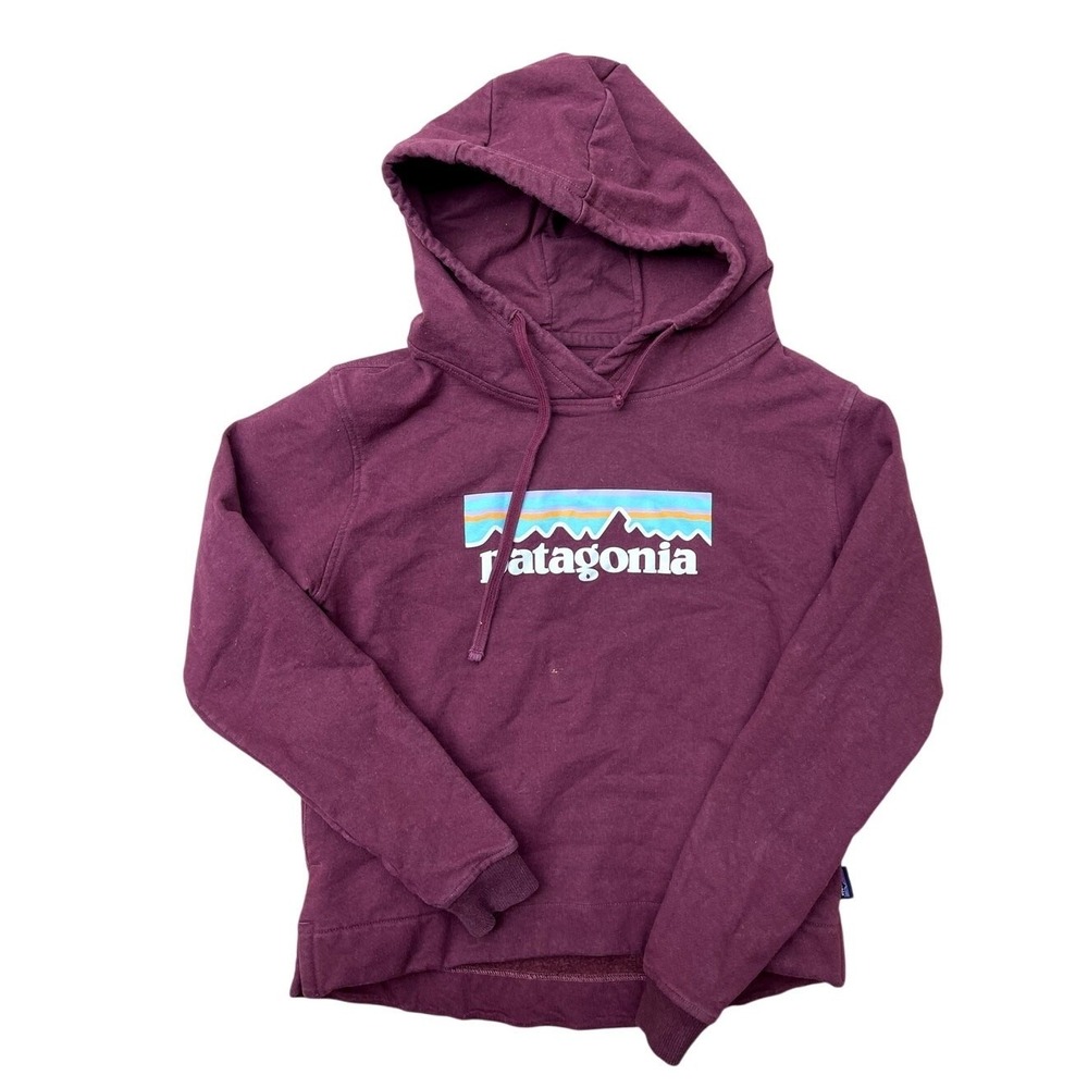 Patagonia Womens Uprisal Hoodie Sweatshirt Pastel P-6 Logo Red XS 39557